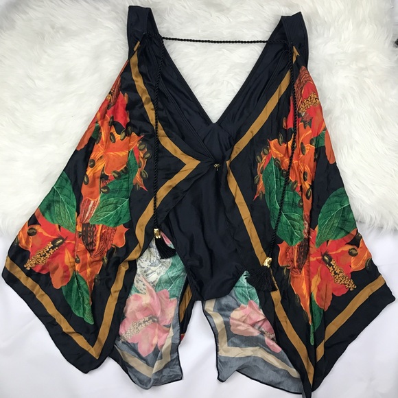 Agua de Coco • Floral Leopard Scarf One Piece Swim - Picture 4 of 8